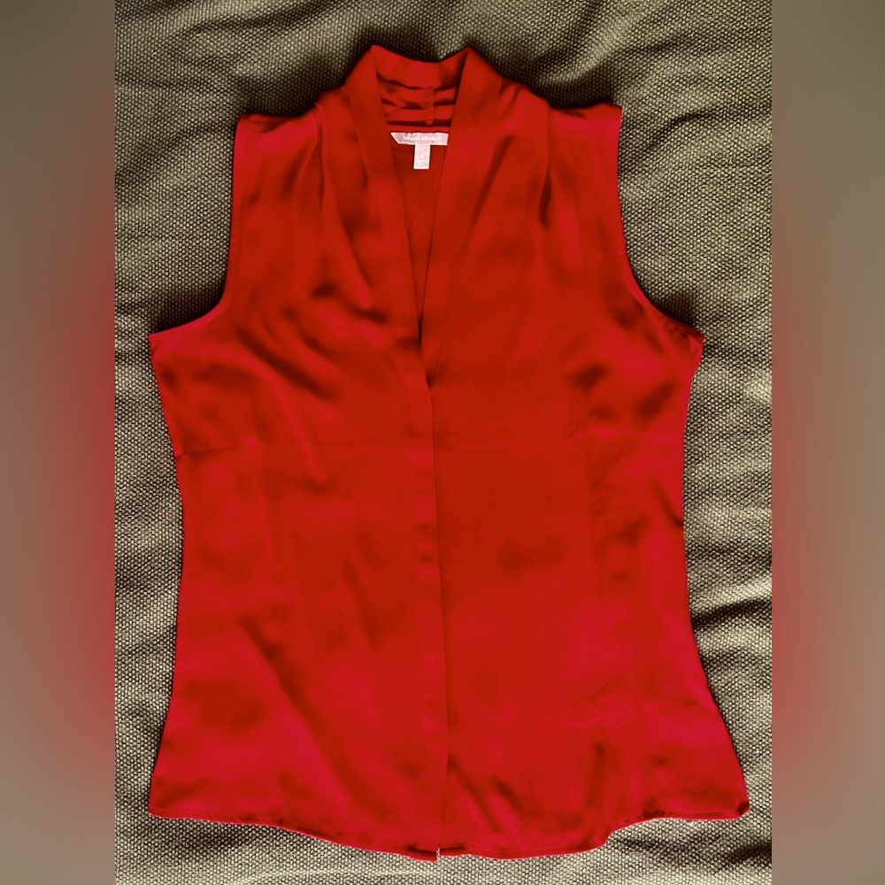 Vintage Banana Republic Sleeveless Button Down Blouse Women’s 8 Pre Owned